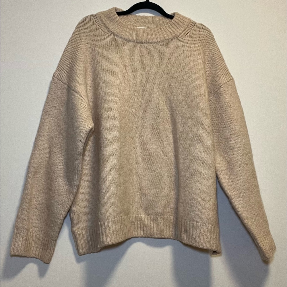 Cozy Cream Sweater. Fits L-XL